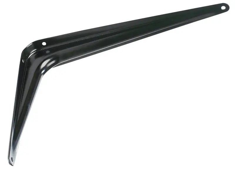 Black Steel Shelf Support 18 Gauge 8x10 Inches 100 Pound Capacity
