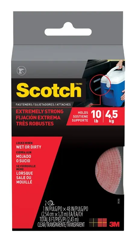 Medium Foam Hook And Loop Fastener 48 In. L 1 Pk