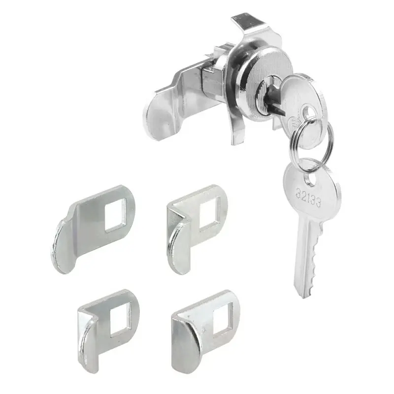 Nickel Spring Clip Mailbox Lock S 4140 With 5-pin Tumbler