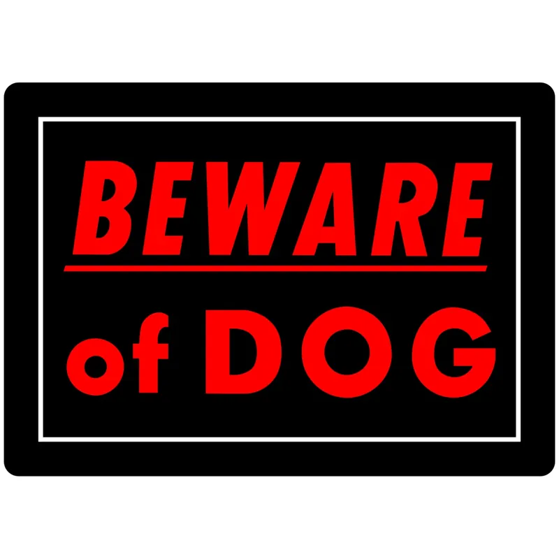 Beware Of Dog Sign, 10 X 14-in.
