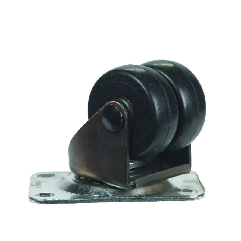 Shepherd 2 In. 31 D Swivel Soft Rubber Dual Wheel Caster 160 Lb 1 Pk
