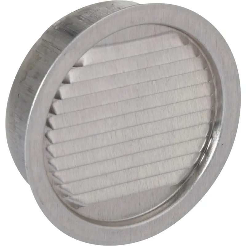 3 In. W X 3 In. L Mill Silver Aluminum Mini Louver