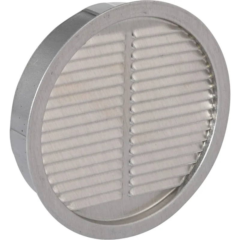 4 In. W X 4 In. L Mill Silver Aluminum Mini Louver
