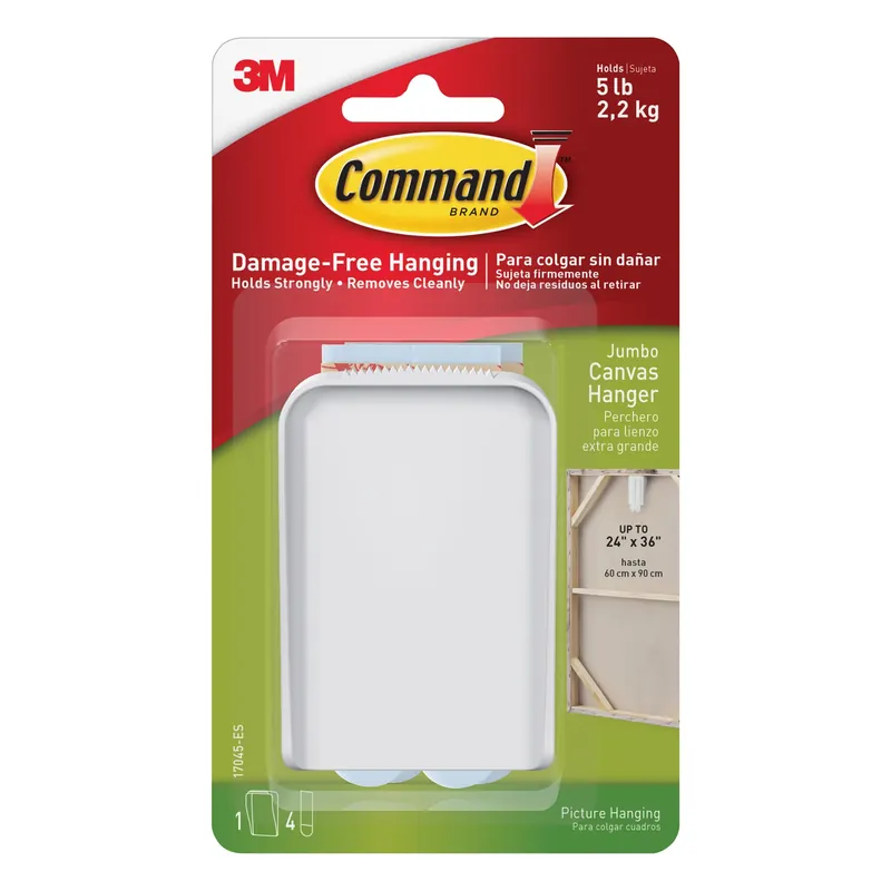 Command Plastic Coated White Canvas Picture Hanger 5 Lb 1 Pk