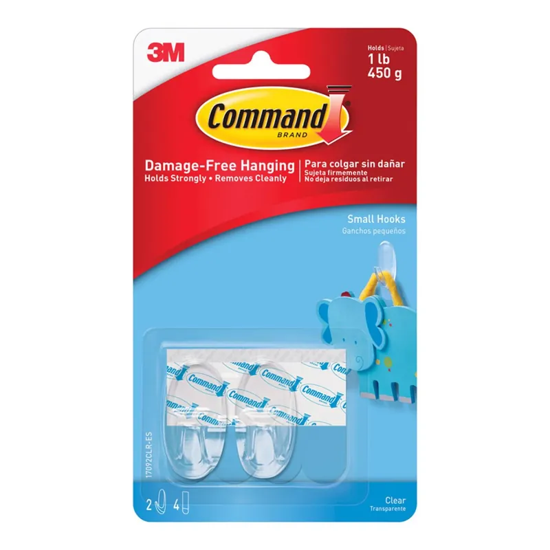 Command Small Plastic Hook 2.375 In. L 1 Pk