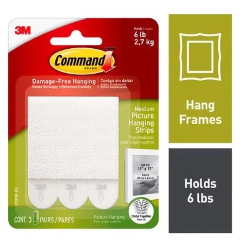 Command White Medium Picture Hanging Strips 12 Lb 12 Pk