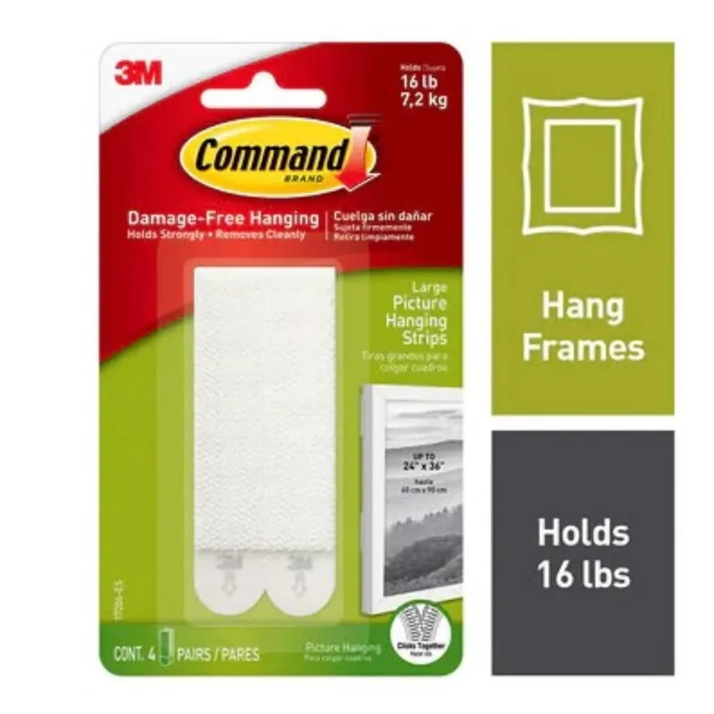 Command White Large Picture Hanging Strips 16 Lb 12 Pk