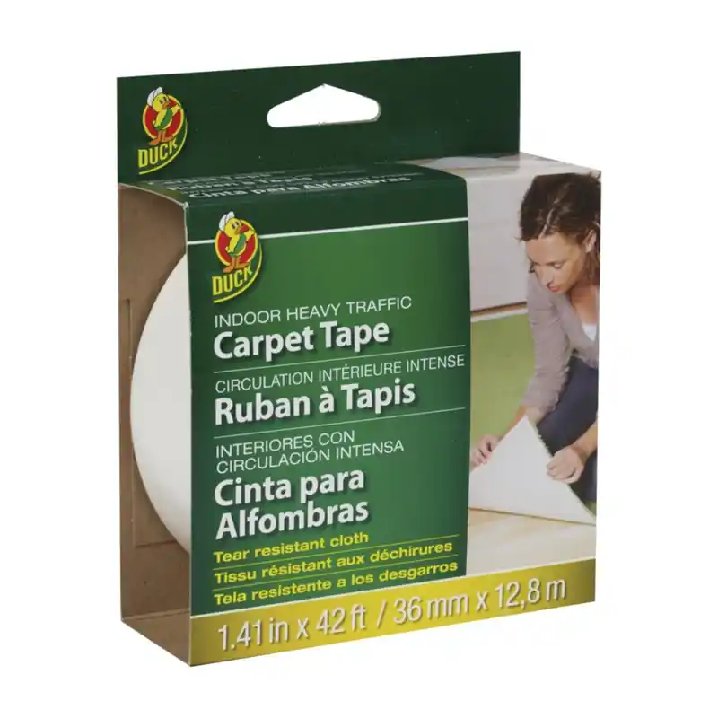 Cloth Carpet Tape, Indoor, 1.41-in. X 42-ft.