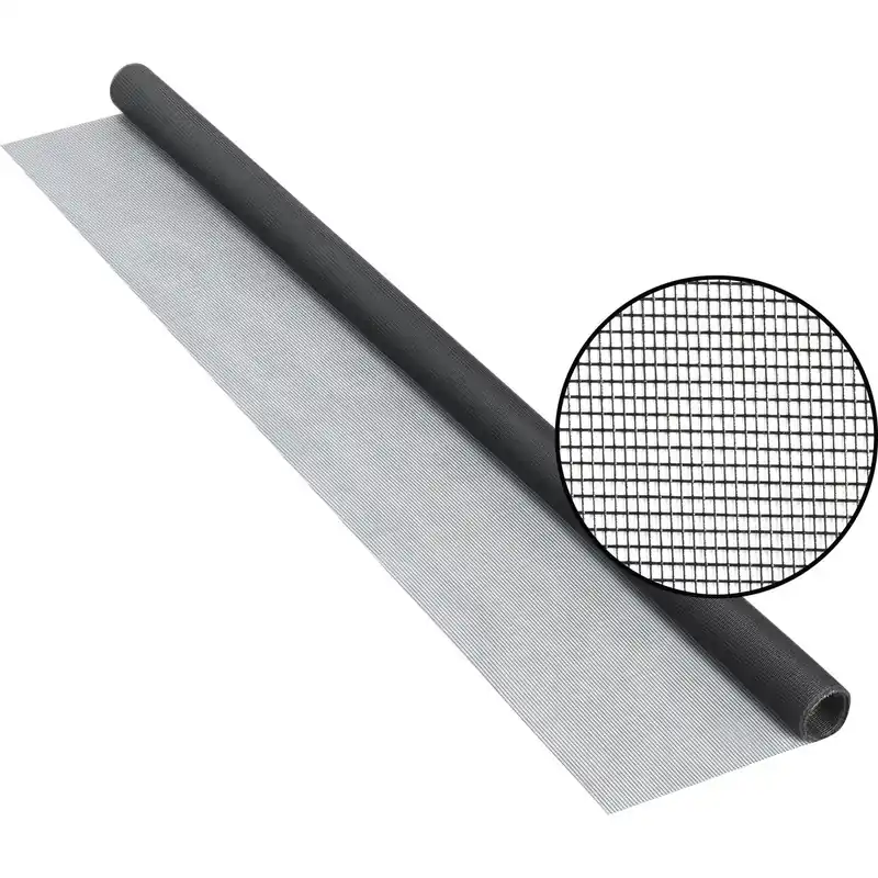 48 In. X 84 In. Charcoal Fiberglass Screen Cloth - Durable Insect Protection