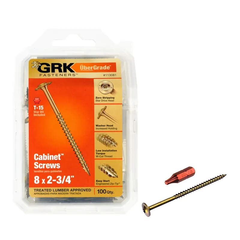 No. 8 X 2-3/4 In. L Star Climatek W-cut Cabinet Screws 100 Pk