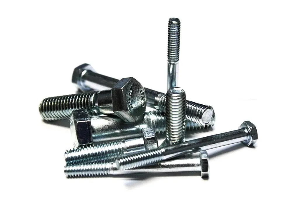 1/2-13 X 2 1/2 Zinc Plated Grade 2 Hex Bolts - Coarse Thread