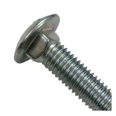 1/2-13 X 3-1/2 Zinc Carriage Bolts - Grade 2 Steel