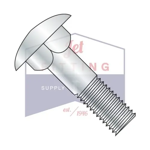 1/2 -13 X 6-1/2 Zinc Plated Grade 2 / A307 Carriage Bolts (25 Pcs)
