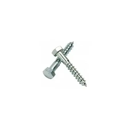 Midwest Fastener 19380270 Screw - Lag Hex Head 5/16 X 4-1/2 - Zinc Grade 2 Steel 50pk