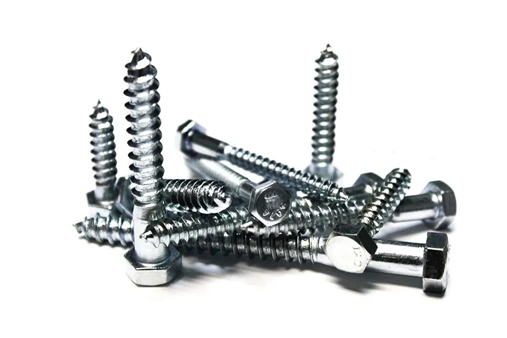 1/2 X 5-1/2 Inch Zinc Hex Lag Screws - Grade 2 Steel, 1 Piece
