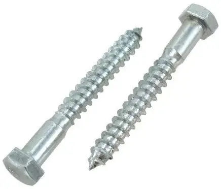 1/2 X 7 Zinc Plated Grade 2 / A307 Steel Hex Head Lag Screws Hlshs-531
