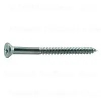 6 X 1-3/4 Inch Zinc Phillips Flat Head Wood Screws - Durable Fasteners