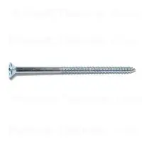 10 X 3-1/2 Zinc Plated Steel Phillips Flat Head Wood Screws - 10 Count