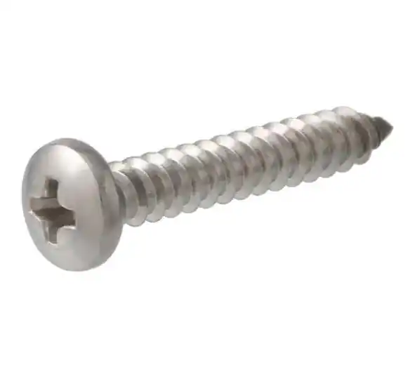 8 X 3/4 Inch Zinc Phillips Flat Sheet Metal Screws - 100 Count Box