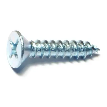 14 X 1-1/4 Zinc Plated Steel Phillips Flat Head Sheet Metal Screws - Smsfls-239