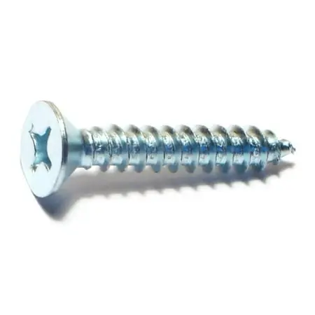 14 X 1-1/2 Zinc Plated Steel Phillips Flat Head Sheet Metal Screws - Smsfls-245