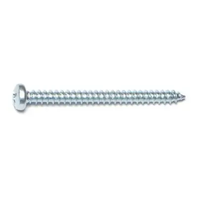 8 X 2 Zinc Plated Steel Phillips Pan Head Sheet Metal Screws - Smsps-316