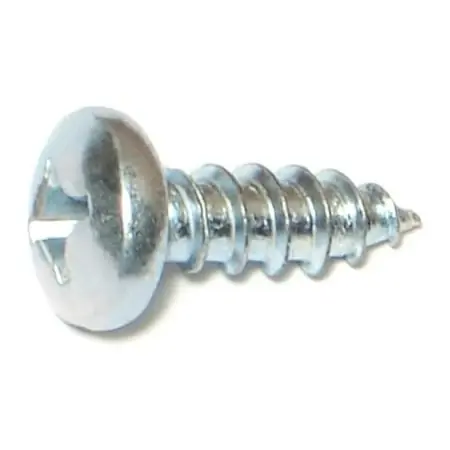 14 X 3/4 Zinc Plated Steel Phillips Pan Head Sheet Metal Screws - 100 Count