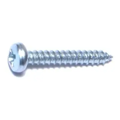 4 X 3/4 Zinc Phillips Pan Head Sheet Metal Screws Smsps-103 (100 Pcs)