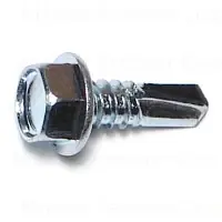 Self-drilling Hex Washer Screws 14 X 3/4 Zinc - 100 Count