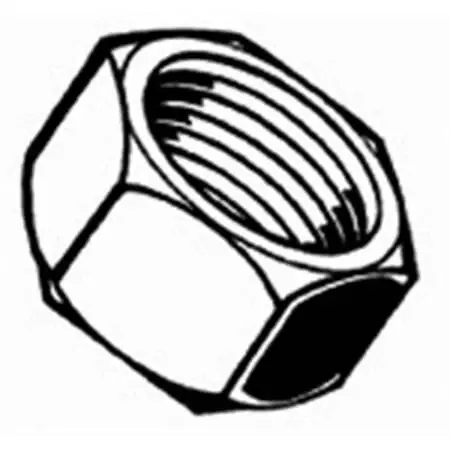 5/8-11 Yellow Zinc Grade 8 Coarse Hex Nuts - 10 Count Box