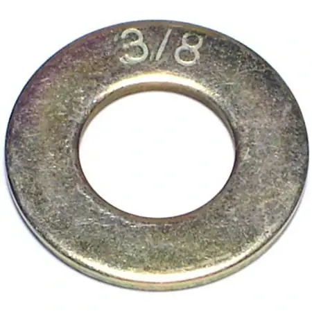 3/8 Inch Yellow Zinc Grade 8 Sae Flat Washers - Durable And Reliable Fasteners