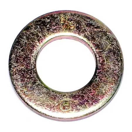 9/16 X 19/32 X 1-3/16 Zinc Plated Grade 8 Steel Sae Flat Washers
