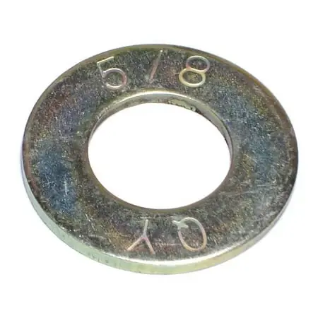 5/8 X 21/32 X 1-5/16 Zinc Plated Grade 8 Steel Sae Flat Washers