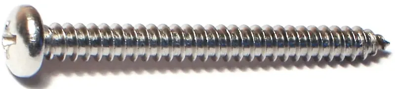 Midwest Fastener 5122 Phillips Pan Head Tapping Screw 10 X 2 In.