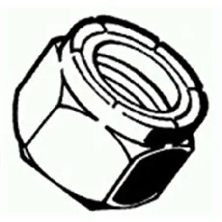 5/16-18 Stainless Steel Coarse Nylon Insert Lock Nuts - 100 Count