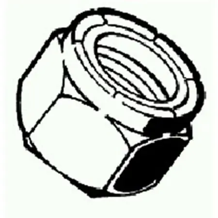 Nylon Lock Nut Ss 1/2x13 25/bx