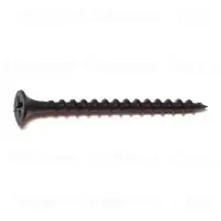 6 X 2 Black Phosphate Coarse Phillips Bugle Head Drywall Screws - 100 Count