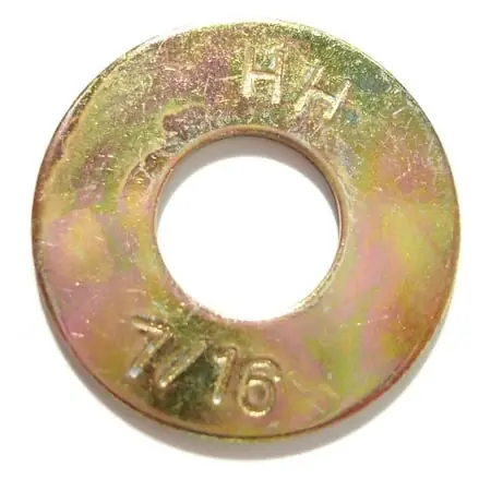 7/16 X 1/2 X 1-1/4 Zinc Plated Grade 8 Uss Flat Washers