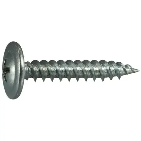 8-18 X 1 Zinc Plated Steel Self-piercing Lath Screws With Phillips Modified Truss Head
