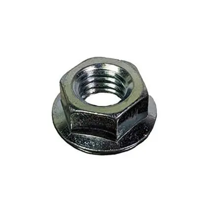 3/8-16 Zinc Coarse Hex Serrated Flange Nuts - 100 Pieces
