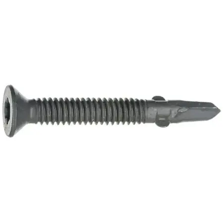 1/4 X 2 Gray Long Life Saberdrive Floorboard Self Drilling Screws W/ Wings 47 Pcs.