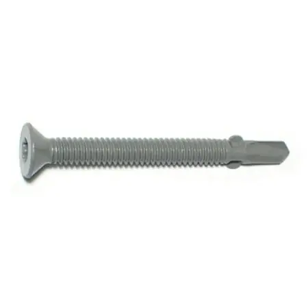 1/4 X 2-1/2 Gray Long Life Saberdrive Floorboard Self Drilling Screws W/ Wings 38 Pcs.