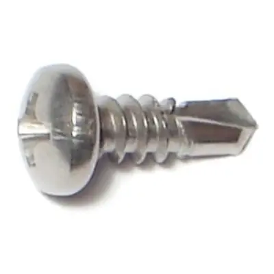 8 X 1/2 Stainless Steel Phillips Pan Self-drilling Sheet Metal Screws - 410 Hardness