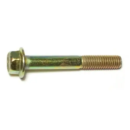 3/8-16 X 2-3/4 Zinc Plated Grade 8 Steel Coarse Thread Hex Washer Head Flange Bolts