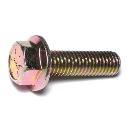 1/2-13 X 1-3/4 Yellow Zinc Grade 8 Coarse Hex Flange Bolts