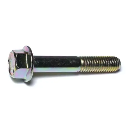 1/2-13 X 3 Yellow Zinc Grade 8 Coarse Hex Flange Bolts - Heavy Duty Fasteners