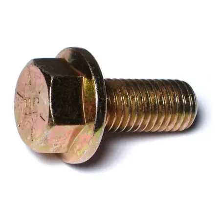 5/8-11 X 1-1/2 Yellow Zinc Grade 8 Coarse Hex Flange Bolts
