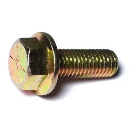 5/8-11 X 1-3/4 Yellow Zinc Grade 8 Coarse Hex Flange Bolts