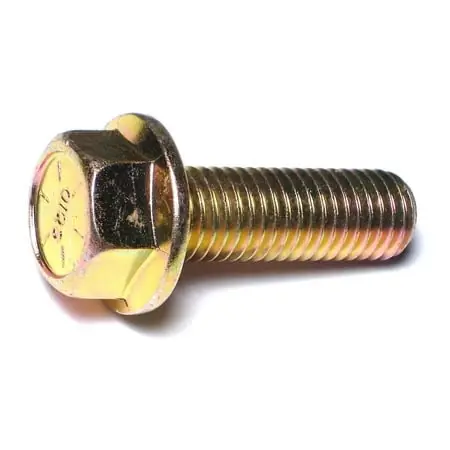 5/8-11 X 2 Yellow Zinc Grade 8 Coarse Hex Flange Bolts - Fbhws8-135
