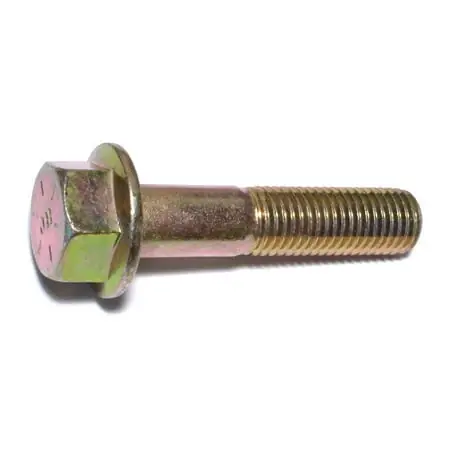 3/4-10 X 3-1/2 Yellow Zinc Grade 8 Coarse Hex Flange Bolts